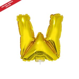BALAO FOIL LETRA OURO 16 W C/ VARETA