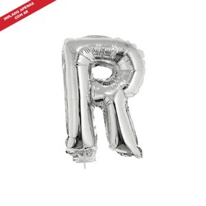 BALAO FOIL LETRA PRATA 16 R C/ VARETA