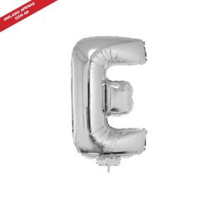 BALAO FOIL LETRA PRATA 16 E C/ VARETA