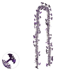 FESTAO DECOR MORCEGO C/9 FITAS (ROXO) 2mX11cm