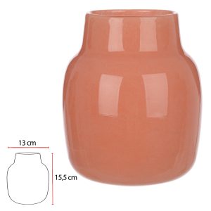 VASO DECORATIVO VIDRO (CORAL) 15,5cm 13d