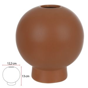 VASO DECORATIVO CERAMICA (TERRACOTA) 13cm 12,2d