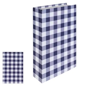 LIVRO DECORATIVO PAPEL (AZUL BRANCO) 27X17X5cm