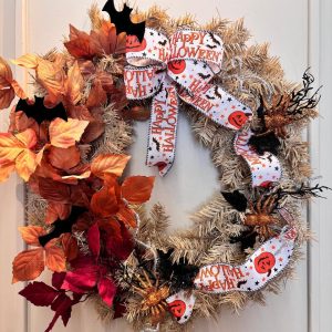 GUIRLANDA OCRE DECORADA HALLOWEEN 60CM