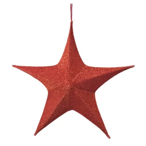 ESTRELA AEREA EM TECIDO DOBRAVEL VERMELHO 135cm  C/1 UN