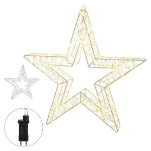 ESTRELA DECORATIVA 1440 LED BIVOLT BRANCO QUENTE 58X8X55cm