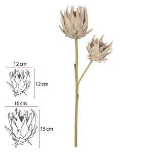HASTE PROTEA EVA X2 PALHA OUTONO 64cm