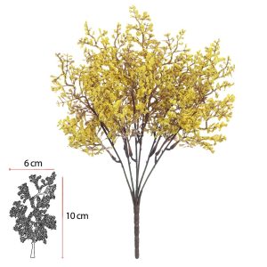 BUQUE GYPSO X18 (AMARELO) 33cm