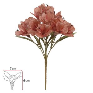 BUQUE ASTROMELIA CETIM X15 (CHA OUTONO) 34cm