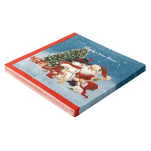 GUARDANAPO ESTAMPADO 32 CM X 32 CM NATAL C/20 UNIDADES