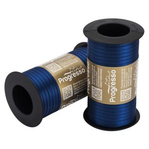 FITA CETIM DUPLO T900/000 4 mm COR  215 AZUL MARINHO  100 metros