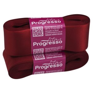 FITA CETIM SIMPLES CF009 38 mm COR 389 VINHO Peca 10 metros