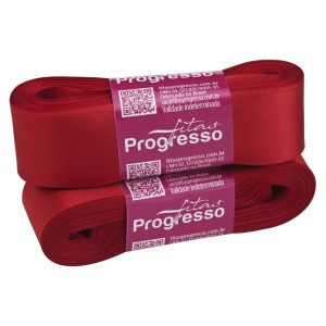 FITA CETIM SIMPLES CF007 30 mm COR 209 VERMELHO 10 metros