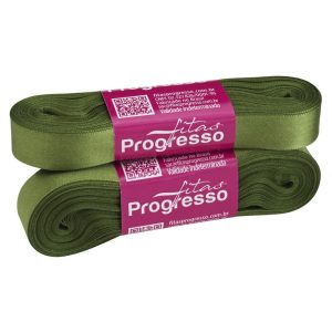 FITA CETIM SIMPLES CF003 15 mm COR 249 VERDE MILITAR 10 metros