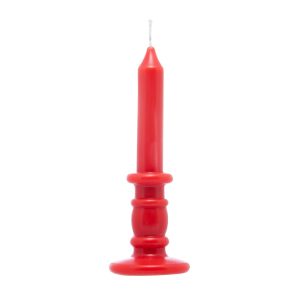 VELA DE PARAFINA CLASSIC VERMELHA 6CM X 6CM X 16,5CM