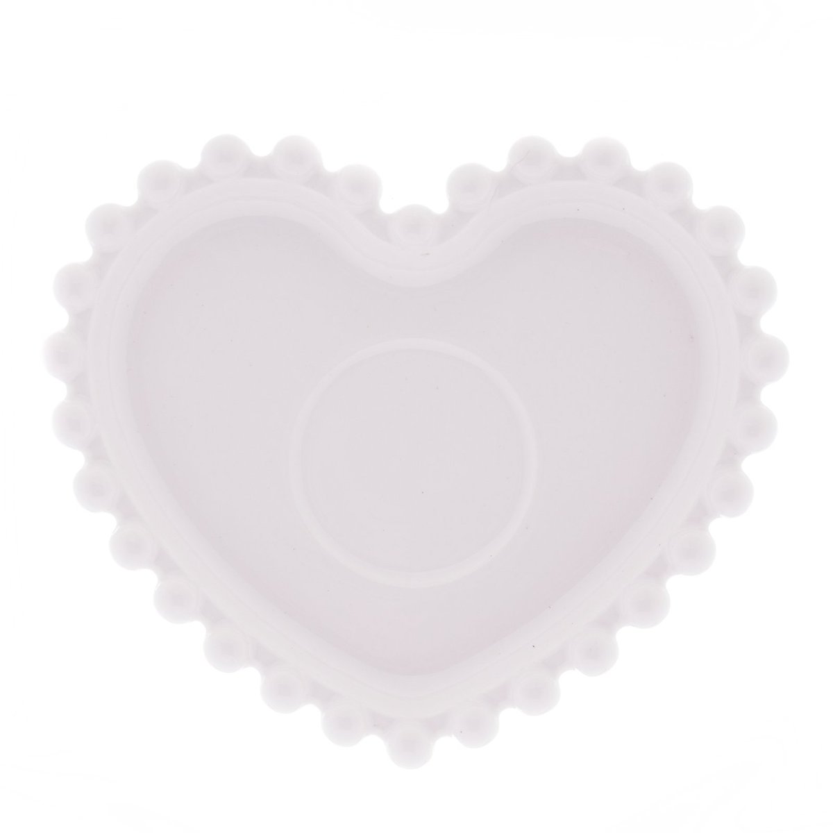 CJ 4 XICARAS P/CHA DE PORCELANA C/PIRES CORACAO BEADS BRANCO 210ml - Image 6
