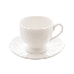 XICARA P/CAFE C/PIRES DE PORCELANA NEW BONE BUTTERFLY FLOWER 100ml