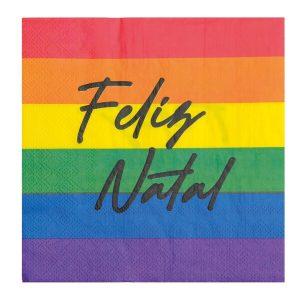 GUARDANAPO PAPEL FELIZ NATAL 33cm PRIDE C/20 UN