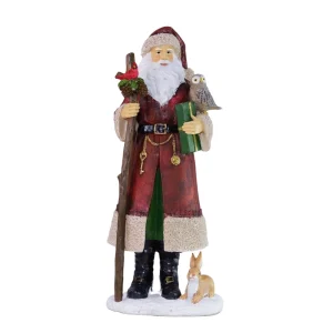 PAPAI NOEL DECORATIVO VERMELHO RUSTICO 31CM