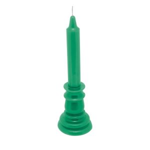 VELA DE PARAFINA CLASSIC VERDE 7,5CM X 7,5CM X 25CM