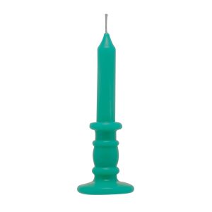VELA DE PARAFINA CLASSIC VERDE 6CM X 6CM X 16,5CM