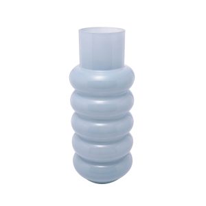 VASO DE VIDRO GOMOS AZUL 15CM X 15CM X 35CM
