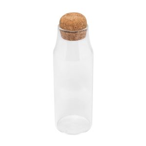 POTE DE VIDRO COM TAMPA ROLHA 820ML