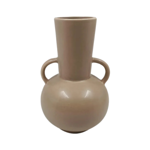 VASO DE CERAMICA BEGE 15X23CM