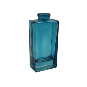 VASO DECORATIVO EM VIDRO AZUL 6,5X14X4CM