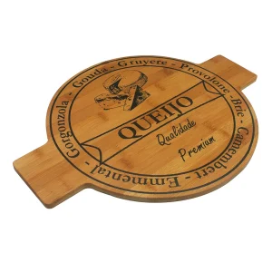 TABUA PARA QUEIJOS EM BAMBU 40X30X1CM