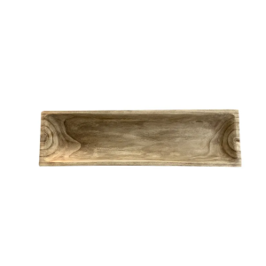 CENTRO DE MESA EM MADEIRA NATURAL 80X22CM