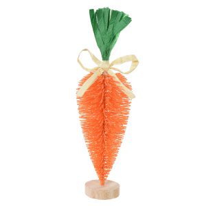 PASCOA CENOURA  DECORATIVA C/BASE 20cm LARANJA