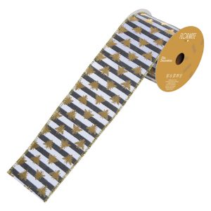FITA ARAMADA LINHO ABELHAS C/COSTURA COLORIDO 6,3cmX9,14m
