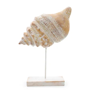 CARACOL DECORATIVO EM RESINA 30X21X8CM