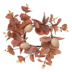 PORTA VELA LARANJA OUTONO 25cm