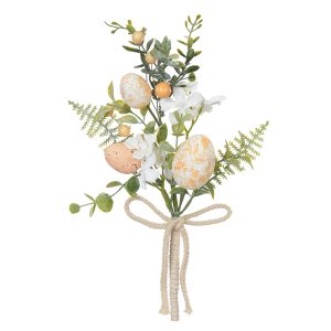 HASTE DE PASCOA OVINHOS LARANJA 30cm