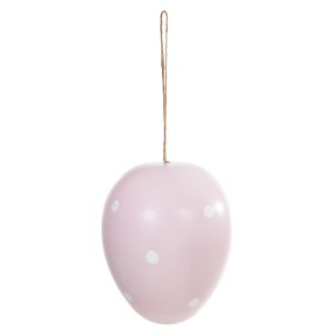 ENFEITE OVO DE PASCOA P/ PENDURAR ROSA 15cm