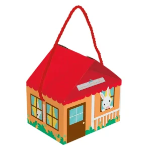 CAIXA DE PASCOA CASINHA COELHO SAI DA TOCA P 12,5X9,5X12CM