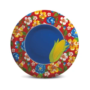 PETISQUEIRA LAMINADA ARRAIA BAO DEMAIS 18CM PT C/8 UN
