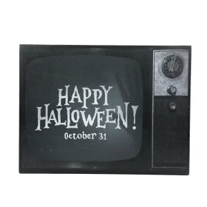 QUADRO ILUMINADO HAPPY HALLOWEEN C/ LED 57X31CM