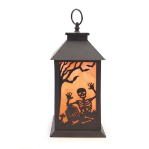 LAMPARINA NOITE DE HALLOWEEN C/ LED 14X30CM
