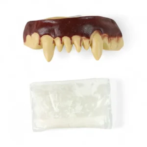 KIT MAQUIAGEM ARTIFICIAL DENTE DE VAMPIRO