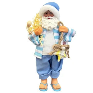 PAPAI NOEL PRAIANO EM PE 28CM