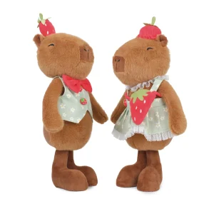 CAPIVARA DE PELUCIA ROUPA MORANGO SORTIDAS 43CM UNIDADE