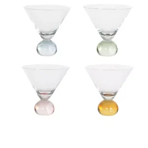 CJ C/4 PCS TACA SOBREMESA VIBRANCE COLORIDO  220ML 12CM
