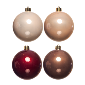 BOLA DE NATAL GIGANTE PEROLADA UNITARIA 25CM (ESCOLHER A COR)