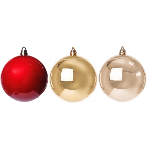 BOLA DE NATAL GIGANTE METALIZADA UNITARIA 25CM (ESCOLHER A COR)