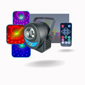 Globo Multi Efeitos 3 em 1 Moving Head Laser e Strobo 35W RGBW