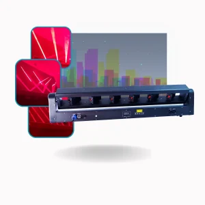 Ribalta Moving Laser Pan E Tilt Saída 6 Saídas Laser