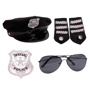 Kit Fantasia Adulto Policial – Com 5 Peças